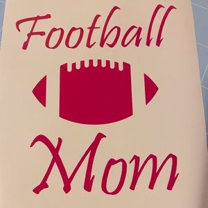 Football mom decal